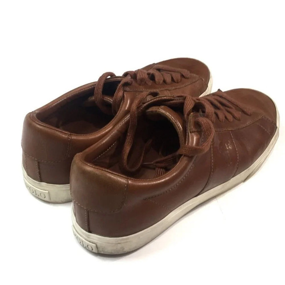 B7 Polo Ralph Lauren Sayer Brown Leather Shoes 12